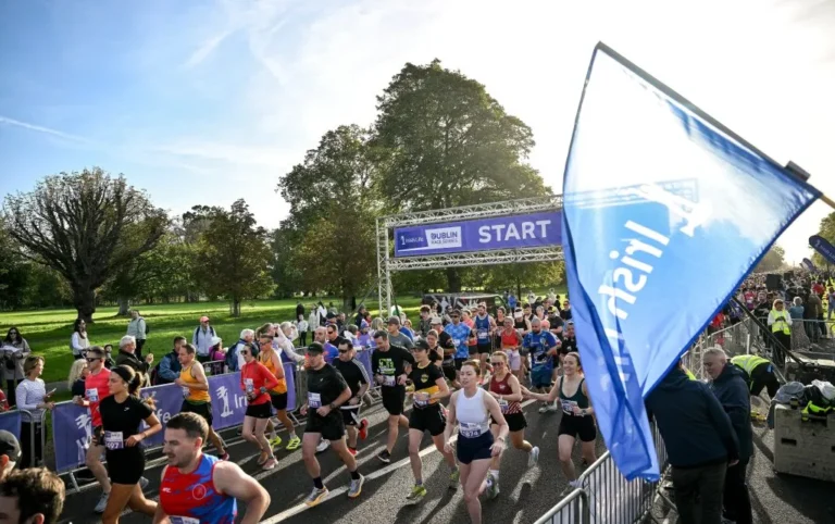 Runners at the Irish Life Dublin Half Marathon