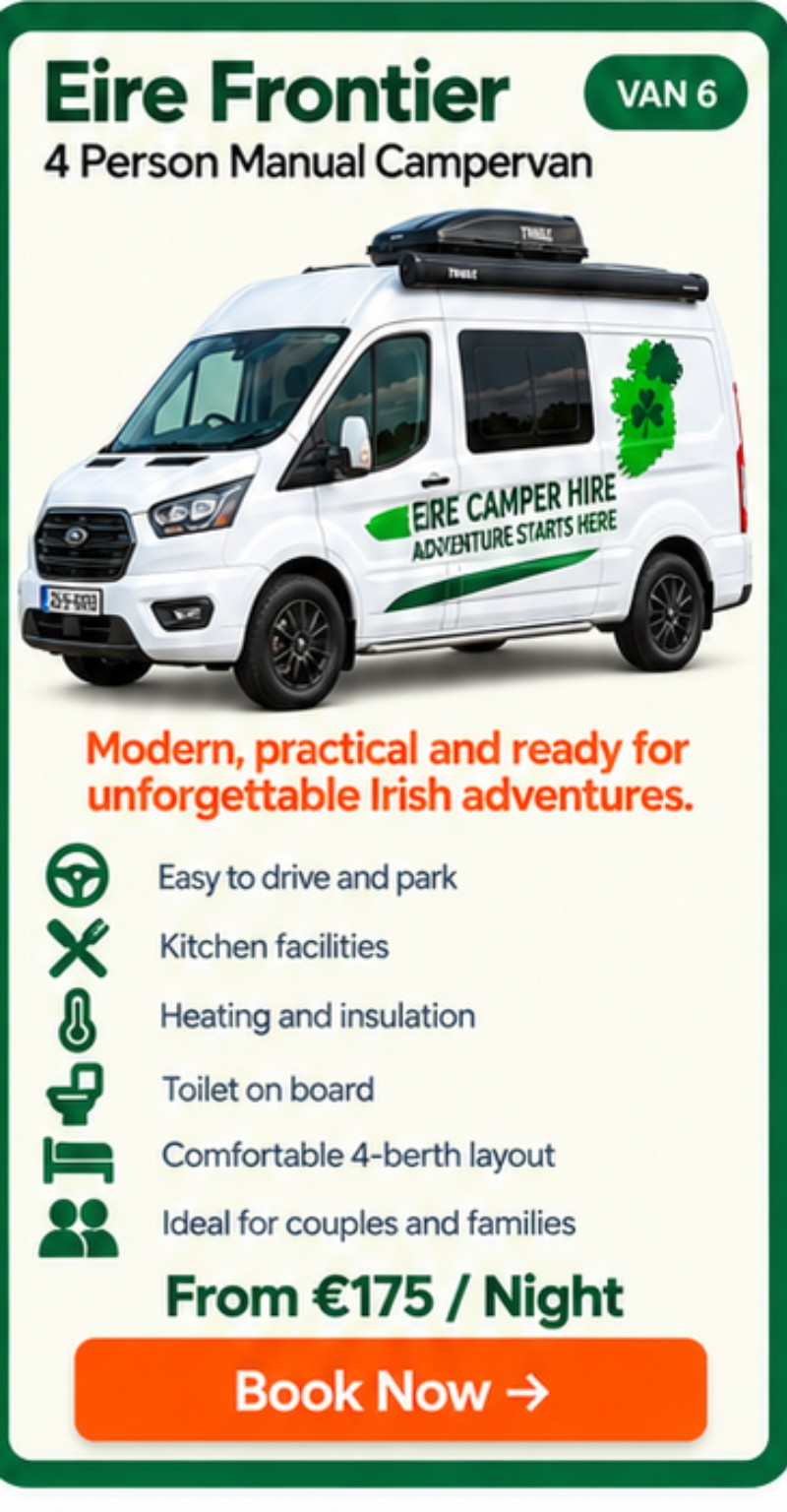 Eire Frontier van 6, 4-berth manual campervan in scenic Irish setting