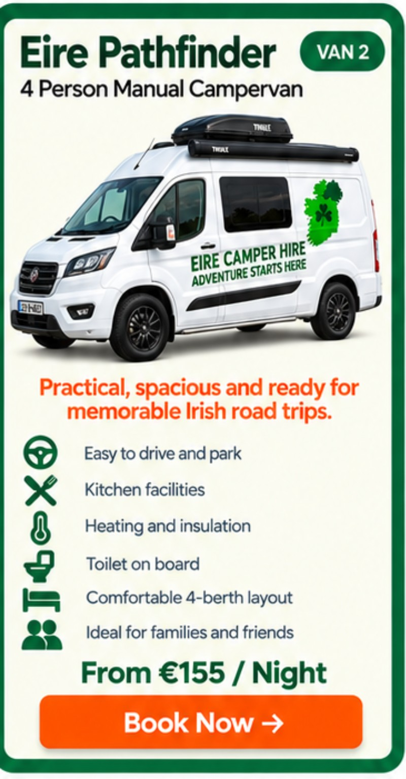 Eire Pathfinder campervan information and booking card
