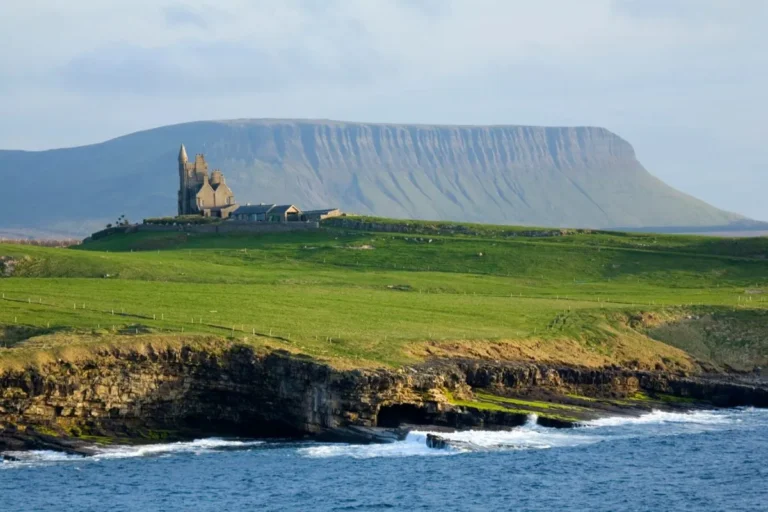 Classiebawn Castle and Benbulben on Ireland’s Atlantic coast