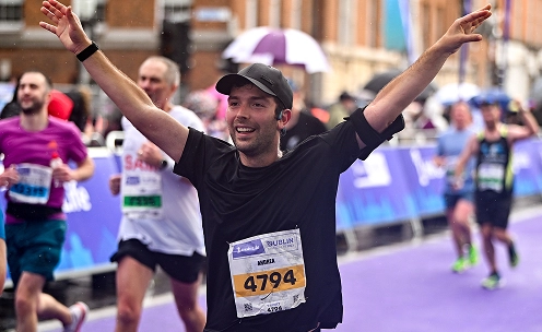 Runners taking part in the Dublin Marathon